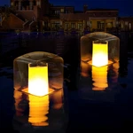 Floating Pool Lights, Solar Flame Waterproof, Square Light, Glo. Fixed Price $68.99.