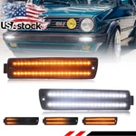2X Smoked Dynamic Led Bumper Signal Lights For 90-92 Vw Golf MK2 Ii A2 Gti Jetta. Fixed Price $54.99.