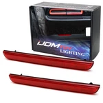 Pair Dark Red Color Rear Bumper Reflector Lenses For 2015-2022 Dodge Challenger. Fixed Price $24.09.