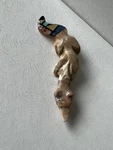 Zuni Fox Steve Natachu Picasso Marble Inlaid Tail Gifts F6923. Fixed Price $125.00.