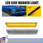 Fitdodgechallenger 15-23 Clear Amber Led Front Bumper Side Marker Signal Light. Fixed Price $18.99.