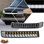 For 03-23 Express Savana Led Sequential Black/clear Bumper Turn Signal Lights. Fixed Price $88.31.