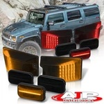 Smoke Amber Red Led Roof Cab Marker Lights Lamp Set For 2003-2009 Hummer H2 Sut. Fixed Price $44.00.