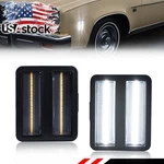 2X Clear White Led Front Side Marker Light For 1973-1977 Sprint Camino Malibu. Fixed Price $79.99.