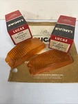 Jensen Interceptor 71-73 Nos Lucas Front Park/turnsignal Lens Set/mg Midget Too!. Fixed Price $70.00.