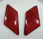 Red Sidemarker Reflector Lens Set W/ Seals Pair Volkswagen T1 Bug Beetle 70-72. Fixed Price $41.74.