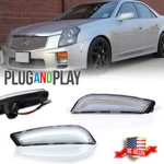 Clear Lens Front Bumper White Led Side Marker Light For 03-07 Cadillac Cts V. Fixed Price $26.99.