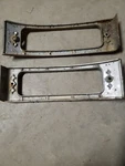 Used Parking Light Bezels For 1950 Pontiac 5939316/5939315. Fixed Price $50.00.