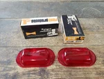 Nos Vintage Pair Yankee 79 Red Lens Marker Lamp Lights Travel Trailer Truck. Fixed Price $18.00.