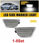 1-5SET For 2011-2015 Chevy Cruze Front Led Side Bumper Marker White Light Clear. Fixed Price $101.36.