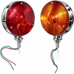 Round Side Marker Light Red/amber Lamp Dual Face Truck, Trailer, Tractor 2 Pcs. Fixed Price $47.00.