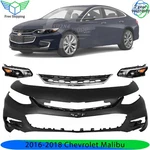 Front Bumper Cover Fascia & Head Lights Kit For 2016-2018 Chevrolet Malibu. Fixed Price $349.49.