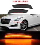 Smoked Lens Amber Led Front Side Marker Lights For 2014-2019 Cadillac Cts-v. Fixed Price $29.97.