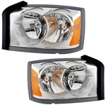 Headlights Front Lamps Pair Set For 05-05 Dodge Dakota Left & Right. Fixed Price $146.00.