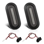 6 Inch Oval Trailer Tail Lights, 114 Leds Smoked Lens Red Stop Turn Signa.... Fixed Price $46.25.