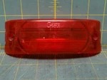 Grote Two-bulb Turtleback Polycarbonate Clearance Marker Lens, Red 9103. Fixed Price $24.99.