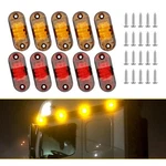 10X 2.6" Red Amber 2-LED Side Marker Lights Clearance Truck Trailer Rv 12V. Fixed Price $16.24.