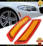 Fits 2011-16 Bmw 5-SERIES Base Amber Front Side Marker Bumper Lamps Reflectors. Fixed Price $24.99.