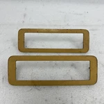 1971-73 Mustang Fender Side Lamp Bezel D1ZB-15A440 / Pair Left + Rh Yellow. Fixed Price $34.90.