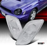 Fit 2002-2003 Subaru Impreza Wrx Clear Bumper Side Marker Turn Signal Lights. Fixed Price $18.79.