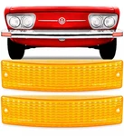 Vw Brasilia Variant 1972-1977 Front Turn Signal Light Amber Lenses Pair 2PC. Fixed Price $34.99.