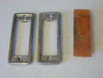 1968 1969 Amc Javelin Amx Marker (1) Light Lens + (2) Trim Bezels Part #3602353. Fixed Price $25.00.