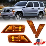 Combo Amber Signal +bumper Side Marker Lights For 2008-2012 Jeep Liberty. Fixed Price $54.99.