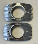 Used Pair Lh & Rh 1950 Mercury Parking Light Lamp Bezels #OM-13237-A #OM-13236-A. Fixed Price $50.00.