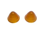 Vintage Peterson Marker PM-110 Truck Trailer Amber 2- 1/2" Light Lens 2PCS #3F-1. Fixed Price $10.00.