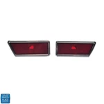 70-72 Skylark Quarter Panel Side Marker Light Bezels Red Lens Pair 917619 917620. Fixed Price $95.99.