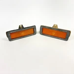 1971 1972 1973 Mustang Front Marker Lights & Bezels Pair Ford D1ZB-15A428-AA Oem. Fixed Price $75.00.