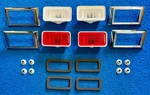 1968 Camaro Chevelle Nova Side Marker Light Kit Lens Chrome Bezels Gaskets 20PC. Fixed Price $59.95.