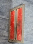 Gm 1980-1981 Pontiac Omega Phonix Rear Marker Light Lamp Lens Housing Red. Fixed Price $10.00.