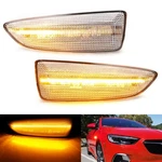 Clear Lens Sequential Full Led Amber Side Marker Lights For 2018-20 Buick Regal. Fixed Price $32.09.