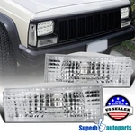 Fits 84-96 Jeep Cherokee Wagoneer Comanche Bumper Signal Front Parking Lights. Fixed Price $17.98.