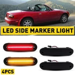 For Mazda Miata MX-5 1990-05 4X Front &rear Bumper Turn Signal Side Marker Light. Fixed Price $30.39.