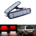 2X Clear Bumper Reflector Led Reverse Tail Brake Lights For Land Cruiser 1998-07. Fixed Price $26.95.
