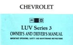 1974 Chevrolet Truck Luv Owner's Manual. Fixed Price $39.00.