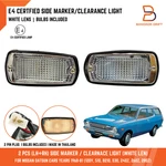 Pair E4 Certified Side Marker Light Lamps White Lens Lh Rh Datsun 510 240Z S30. Fixed Price $31.20.