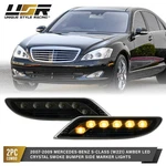 Smoke Amber Led Bumper Side Marker Lights Lamp For 07-09 Mercedes W221 S550 S600. Fixed Price $32.95.
