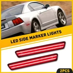 Auxito 1999-2004 Ford Mustang Led Rear Bumper Side Marker Light Smoked Red. Fixed Price $19.94.