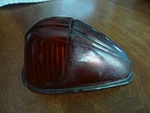 Vintage Glass Amb Cab Marker Lamp Lens 5832 Columbus Metal Products Inc. Fixed Price $32.50.