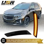 Smoke Front Side Marker Light W/ Amber Led Set L+r For 22-24 Chevy Equinox. Fixed Price $38.95.