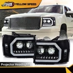 Led Drl Tube Projector Headlights Fit For 07-13 Gmc Sierra 1500 2500HD 3500HD. Fixed Price $214.69.