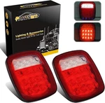 Partsam 2X Universal 16 Led Stop Tail Turn Signal Backup Standard, Red Lens. Fixed Price $38.51.