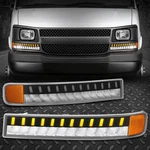 Led Sequential Drl+turn Signal For 03-24 Express Savana Bumper Lights Chrome. Fixed Price $83.20.
