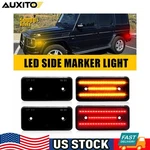 F&r Led Side Marker Lights Smoked For 02-14 Mercedes-benz W463 G500 G550 G-class. Fixed Price $39.89.