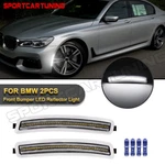 2X For 17-22 Bmw 5ER G30 530 540 M5 Led Front Bumper Reflector Side Marker Light. Fixed Price $35.99.