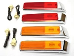 New Front & Rear Side Marker Lamp Bezel 12-PC Set 84-91 Grand Wagoneer Fsj. Fixed Price $99.99.