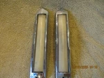 1975-1979 Lincoln Town Car Continental Fomoco Pair Opera Light Lens And Bezels. Fixed Price $80.00.